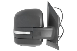 VW CRAFTER 2017.01-*RETROVISOR DCH MANUAL CON PILOTO NEGRO CONVEXO 6PIN(BRAZO CORTO)