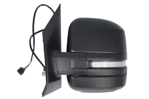VW CRAFTER 2017.01-*RETROVISOR IZQ MANUAL CON PILOTO NEGRO CONVEXO 6PIN(BRAZO CORTO)