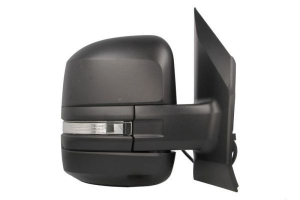 VW CRAFTER 2017.01-*RETROVISOR DR ELECTRICO CALEFACTADO CON PILOTO NEGRO ABATIBLE ELECTRICAMENTE - CON SENSOR ANGULO MUERTO - CONVEXO 8+2PIN(BRAZO CORTO)