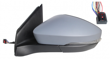 VW T-CROSS 2018.12-*RETROVISOR IZQ ELECTRICO ABATIBLE ELECTRICAMENTE PARA PINTAR CALEFACTADO CON PILOTO ASFERICO 10PIN