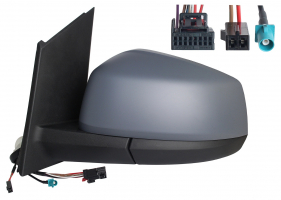 VW CADDY V 2020.09-*RETROVISOR IZQ ELECTRICO TERMICO PARA PINTAR ABATIBLE ELECTRICAMENTE CON ANTENA CONVEXO CON SENSOR ANGULO MUERTO 7+2+1PIN