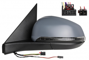 VW MULTIVAN T7 2021.08-*RETROVISOR IZQ ELECTRICO CALEFACTADO ABATIBLE ELECTRICAMENTE CON PILOTO PARA PINTAR - CON LUZ DE CORTESIA - CON SENSOR ANGULO MUERTO - CONVEXO 9+2PIN