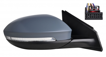 VW TAIGO 2021.09-*RETROVISOR DCH ELECTRICO TERMICO ABATIBLE ELECTRICAMENTE PARA PINTAR CON PILOTO CON MEMORIAS CON LUZ DE CORTESIA CONVEXO 13PIN