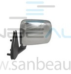 NISSAN D21 86-*ESPEJO RETROVISOR IZQ CROMADO