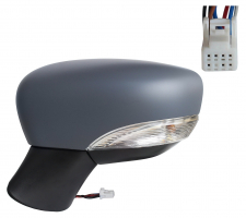 NISSAN MICRA K14 2016.12-*RETROVISOR IZQ ELECTRICO TERMICO PARA PINTAR CONVEXO CON PILOTO 7PINS