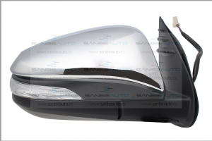 TOYOTA HILUX 16-*RETROVISOR DCH ELECTRICO CROMADO CONVEXO CON PILOTO
