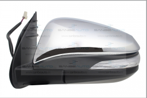 TOYOTA HILUX 16-*RETROVISOR IZQ ELECTRICO CROMADO CONVEXO CON PILOTO