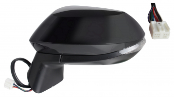 TOYOTA COROLLA 2018.10-*RETROVISOR IZQ ELECTRICO CALEFACTADO PARA PINTAR CONVEXO CON PILOTO 6PIN