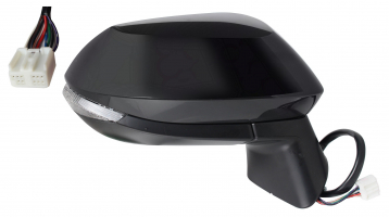 TOYOTA COROLLA 2018.10-*RETROVISOR DCH ELECTRICO CALEFACTADO ABATIBLE ELECTRICAMENTE PARA PINTAR CONVEXO CON PILOTO CON ANGULO MUERTO 9PIN
