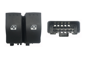 RENAULT TRAFIC 01-*INTERRUPTOR PUERTA DELANTER. IZQ CON SISTEMA CONFORT(2 BOTONES)10PIN(CONECTOR NEGRO)