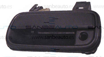 TOYOTA HILUX LN145 98-*PUÑO PUERTA EXTERIOR DELANTERO IZQ NEGRO