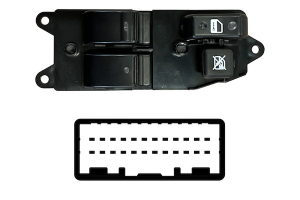 TOYOTA COROLLA H/B 2004.01-*INTERRUPTOR PUERTA DELANTERA IZQ(2 BOTONES)24PIN