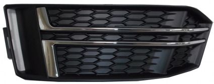 AUDI A4 2015.05-*REJILLA IZQ PARAGOLPES DELANTERO CON MOLDURA CROMADA (MOD S-LINE)