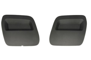 DACIA DUSTER 2018.01-*KIT(2 PIEZAS)TAPAS REMOLQUE PARAGOLPES DELANTERO NEGRA