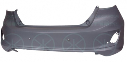FORD FIESTA MK7 ST LINE 2021.12-*PARAGOLPES TRASERO PARA PINTAR CON 4 AGUJEROS SENSOR
