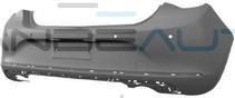OPEL ASTRA 07/11-*PARAGOLPES TRASERO PARA PINTAR + 4 AGUJEROS PARA SENSOR