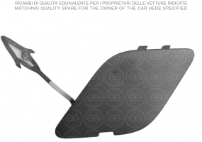 OPEL ASTRA 10-*TAPA REMOLQUE PARAGOLPES TRASERO PARA PINTAR