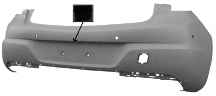 OPEL ASTRA K 15-*PARAGOLPES TRASERO PARA PINTAR (CON 4 AGUJEROS SENSOR + AGUJERO CAMERA)