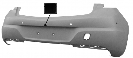 OPEL ASTRA K 15-*PARAGOLPES TRASERO PARA PINTAR (CON 6 AGUJEROS SENSOR + AGUJERO CAMERA)