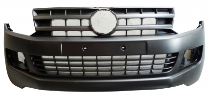 VW AMAROK 2010.09-*PARAGOLPES DELANTERO NEGRO CON REJILLA