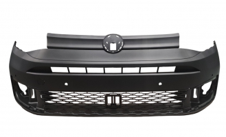VW CADDY V 2020.09-*PARAGOLPES DELANTERO NEGRO CON 6 AGUJEROS SENSOR