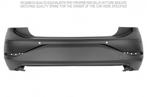 VW POLO VI 2021.07-*PARAGOLPES TRASERO PARA PINTAR CON 6 AGUJEROS SENSOR