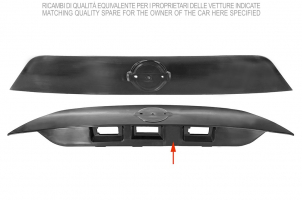 NISSAN QASHQAI 2013.11-*MOLDURA PORTON CON KIT FIJACION