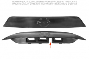NISSAN QASHQAI 2013.11-*MOLDURA PORTON CON CAMARA + CON KIT FIJACION