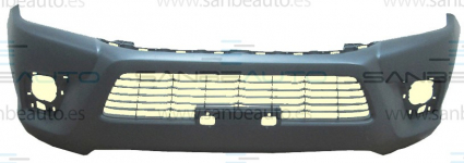 TOYOTA HILUX 16-*PARAGOLPES DELANTERO NEGRO CON REJILLA INFERIOR 4WD