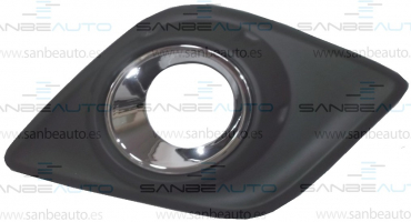 TOYOTA HILUX 16-*REJILLA PARAGOLPES DELANTERO IZQ CON AGUJERO ANTINIEBLA Y CON ARO CROMADO