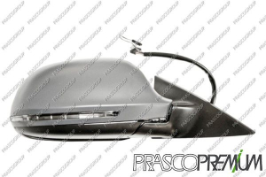 RETROVISOR DCHO ELECTRICO TERMICO ABATIBLE ELECTRICAMENTE CON PILOTO CON MEMORIAS-ASFERICO CROMADO -16H14P+2H2P COUPE'/CABRIOLET
