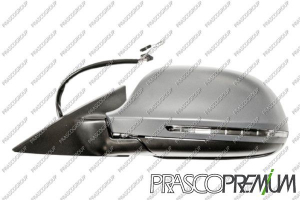RETROVISOR IZDO ELECTRICO TERMICO ABATIBLE ELECTRICAMENTE -CON PILOTO CON MEMORIAS-ASFERICO CROMADO -16H14P+2H2P COUPE'/CABRIOLET