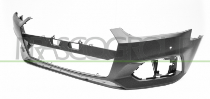 PARAGOLPES DELANTERO IMPRIMADO CON AGUJEROS SENSOR APARCAMIENTO + SOPORTES-CON TAPAGANCHO