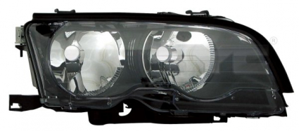 BMW E46 2P 01-*FARO DCH CON REGULACION ELECTRICA H7/H7(INTERIOR OSCURO)