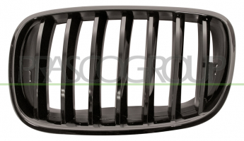 REJILLA IZQUIERDA NEGRA BRILLANTE. M-TECH