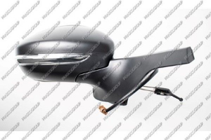 RETROVISOR DERECHO-MANUAL-NEGRO-CON SONDA-CON PILOTO-CONVEXO