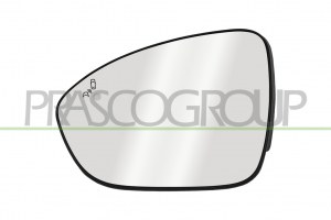 CRISTAL+SOPORTE IZQUIERDO TERMICO CON PILOTO ANGULO MUERTO CONVEXO 2 PINES