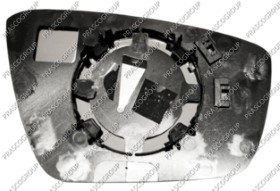 CRISTAL+SOPORTE IZQUIERDO-CONVEXO/CROMADO