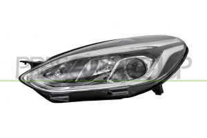 FARO IZQ H7+H1 ELECTRICO-CON MOTOR-CON LUZ DIURNA-CROMADA-LED