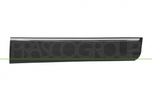 MOLDURA PUERTA DELANTERA DERECHA NEGRA CON PERFIL CROMADO