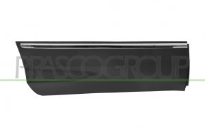 MOLDURA PUERTA TRASERA DERECHA NEGRA CON PERFIL CROMADO