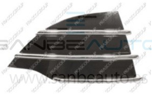 REJILLA DERECHA PARACHOQUES-NEGRO BRILLANTE CON MOLDURA CROMADA-CON AGUJERO PARA TAPAGANCHO
