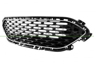 REJILLA NEGRA/BRILLANTE CON MARCO CROMADO