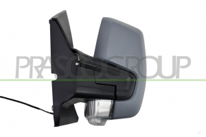 RETROVISOR IZQUIERDO-MANUAL-IMPRIMADO-CON PILOTO-CONVEXO-2 PINES