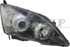 HONDA CR-V 2007-* OPTICA DERECHA HB3+H1 ELECTRICA-C ON MOTOR-CROMADA NEGRA
