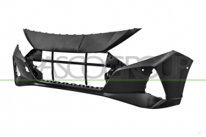 PARAGOLPES DELANTERO-NEGRO-LISO PARA IMPRIMAR-CON AGUJEROS SENSORES DE APARCAMIENTO Y PARK ASSIST