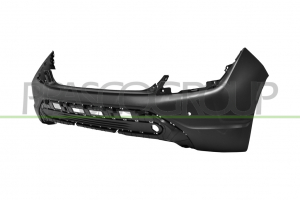 PARAGOLPES TRASERO-NEGRO-LISO PARA IMPRIMAR-CON AGUJEROS SENSORES DE APARCAMIENTO+SOPORTES