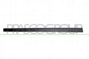 MOLDURA PUERTA DELANTERA IZQUIERDA-CON CLIPS-NEGRA-GRANULADA
