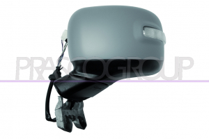 RETROVISOR IZDO ELECTRICO TERMICO-IMPRIMADO CON PILOTO-ABATIBLE ELECTRICAMENTE-ASFERICO/CROMADO