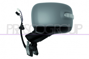 RETROVISOR IZQ ELECTRICO TERMICO IMPRIMADO CON PILOTO-ABATIBLE ELECTRICAMENTE - CON ASISTENTE ANGULO MUERTO-ASFERICO/CROMADO-9P